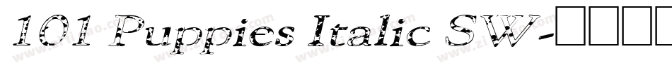 101 Puppies Italic SW字体转换